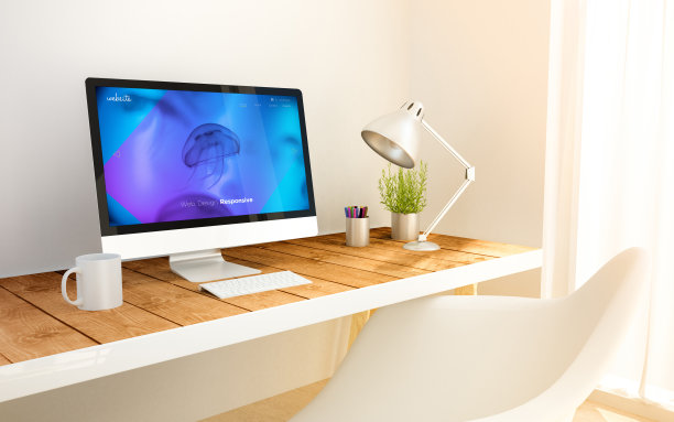 极简的工作环境与网上预订电脑图片下载