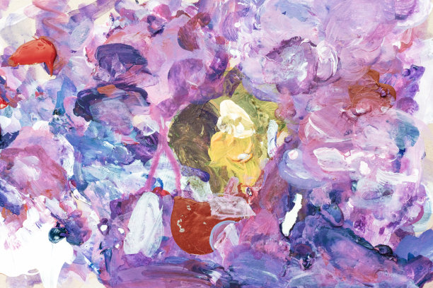 创意与绘画：艺术家的调色板背景特写图片下载