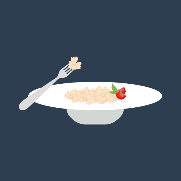 法法尔意大利面插图图片下载