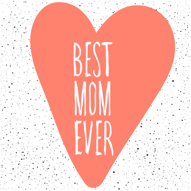史上最棒的妈妈。手写字母和手工软粉色心图片下载