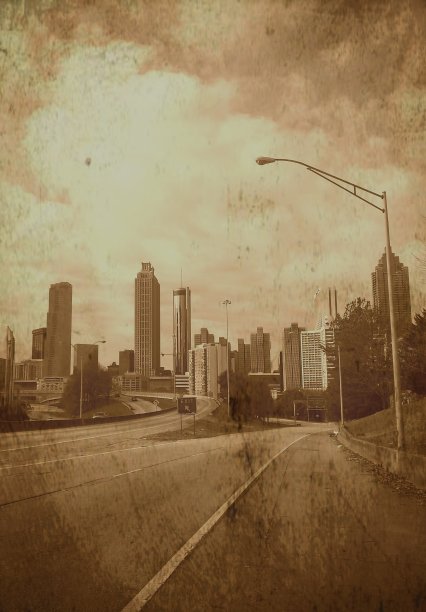 复古亚特兰大之路图片下载