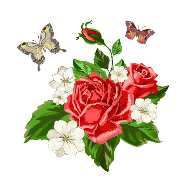 与玫瑰花束图片下载