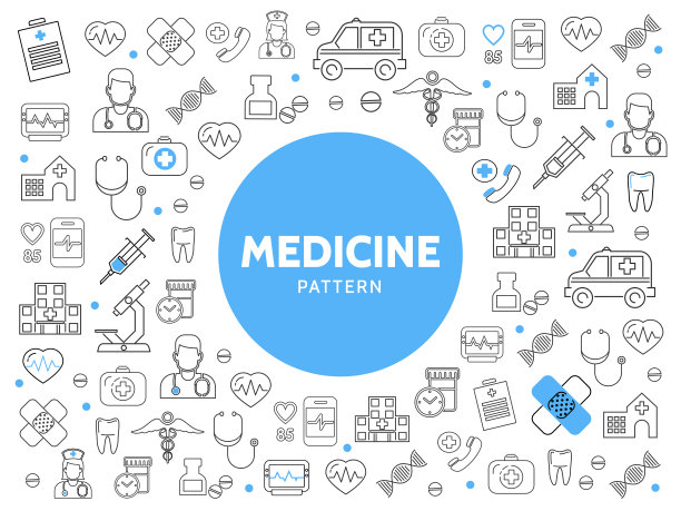 医药线图标图案图片下载