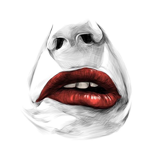 女人的嘴唇图片下载