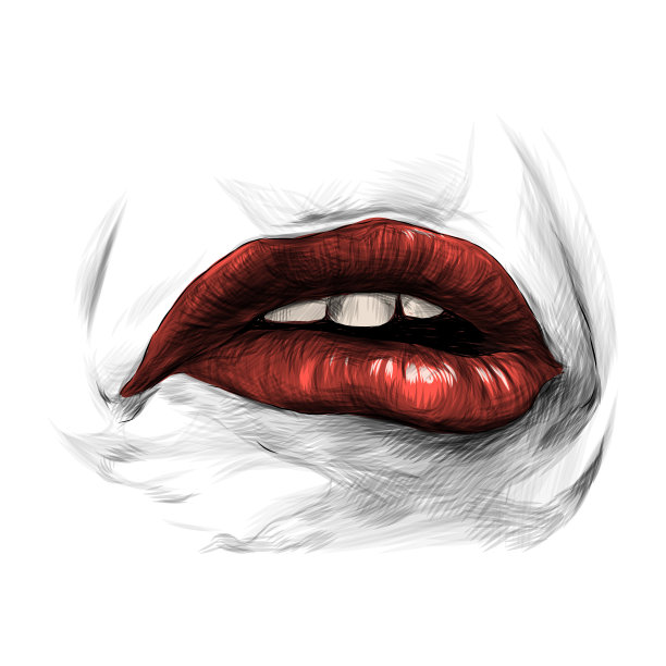 女人的嘴唇图片下载