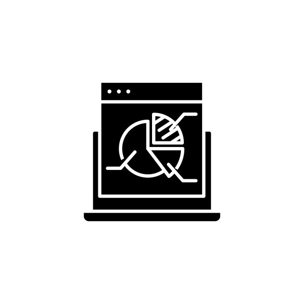 营销报告黑色图标概念图片下载