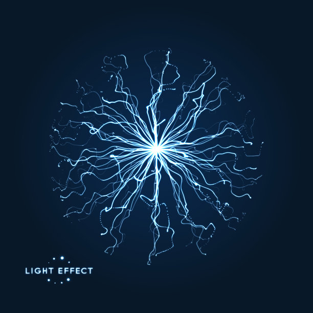 动态粒子数组。3d未来技术风格。抽象的背景。矢量插图。图片下载