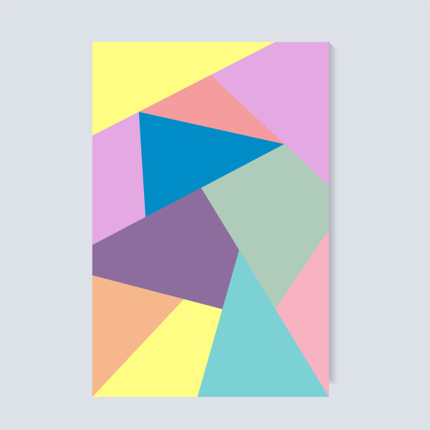 抽象形状彩色封面设计图片下载