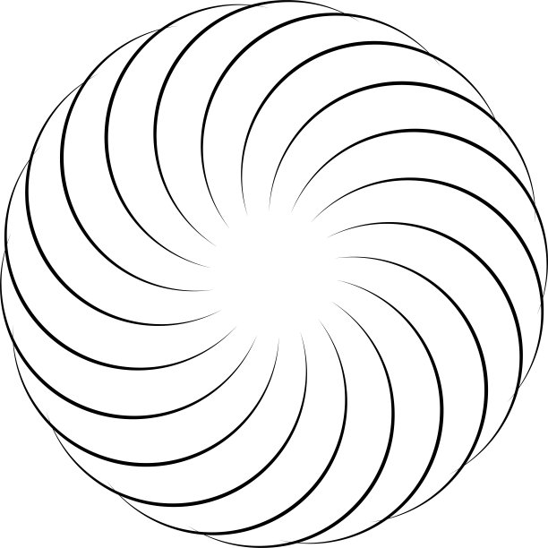 抽象黑色螺旋元素图片下载