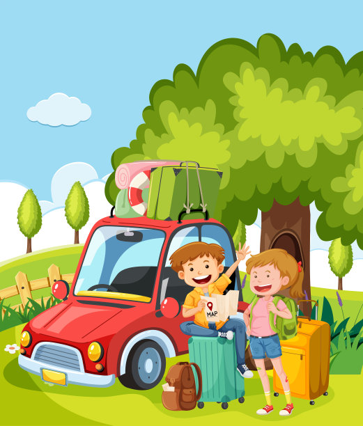 一对情侣在度假旅行图片下载