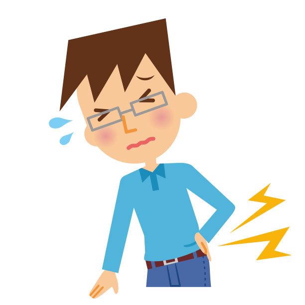 一个腰痛的男人。图片下载