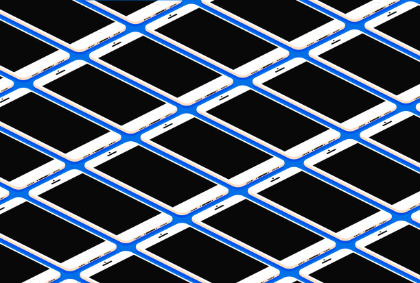 等距矢量手机模式模型图片下载