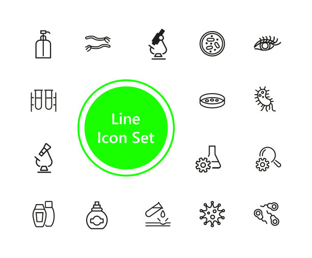 医药和医疗保健图标集图片下载