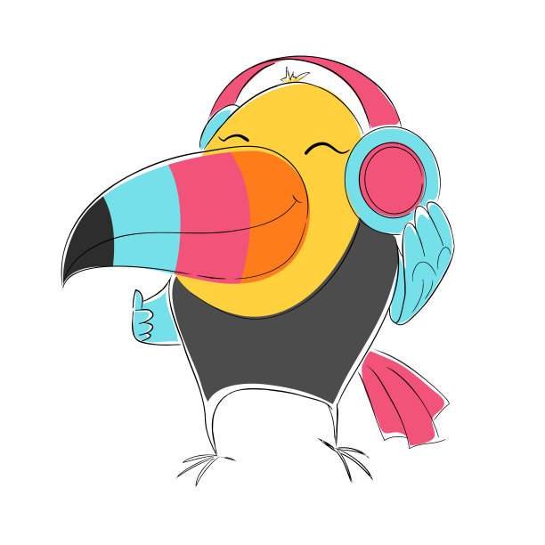 巨嘴鸟鸟打印图片下载