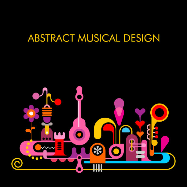 抽象的音乐设计图片下载