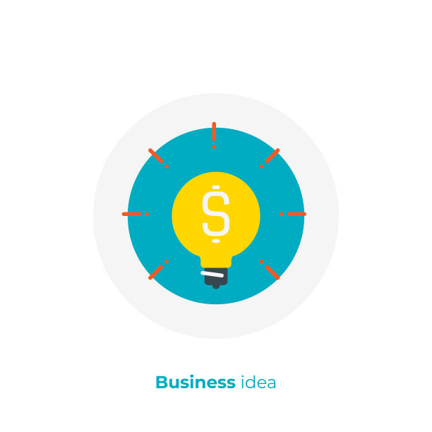 商业创意平面艺术图标，投资头脑风暴矢量艺术，卡通金融概念插画图片下载
