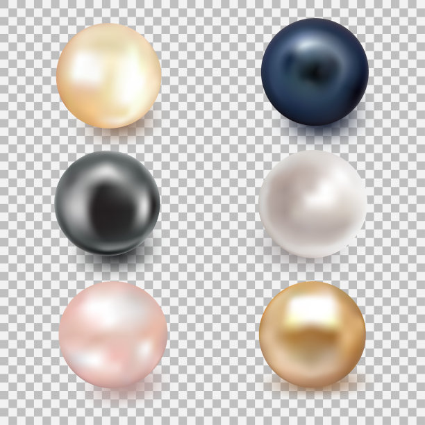 一套美丽闪亮的海珍珠图片下载