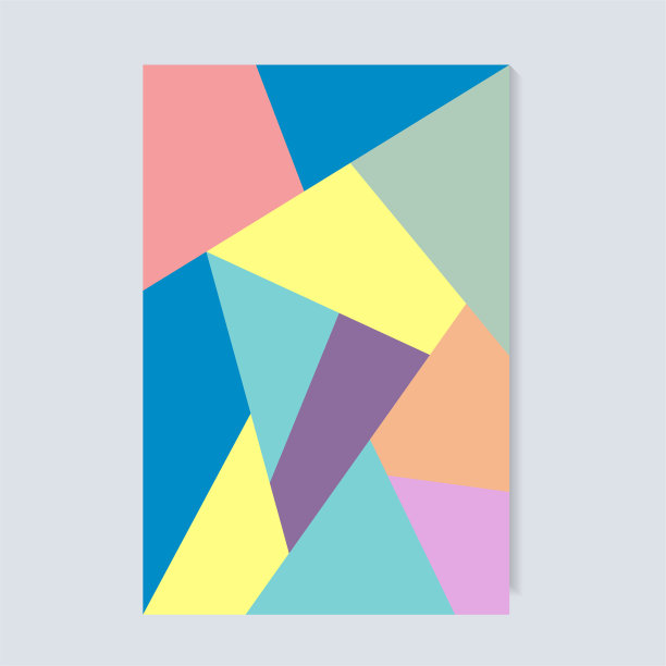 抽象形状彩色封面设计图片下载