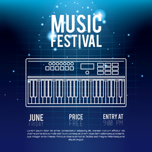 节日音乐传单图片下载