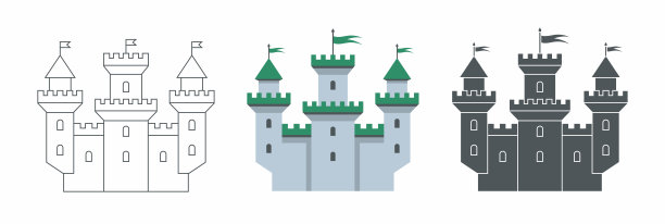 城堡的图标图片下载