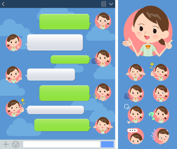 学校女孩淡绿色衬衫夏季sns图片下载