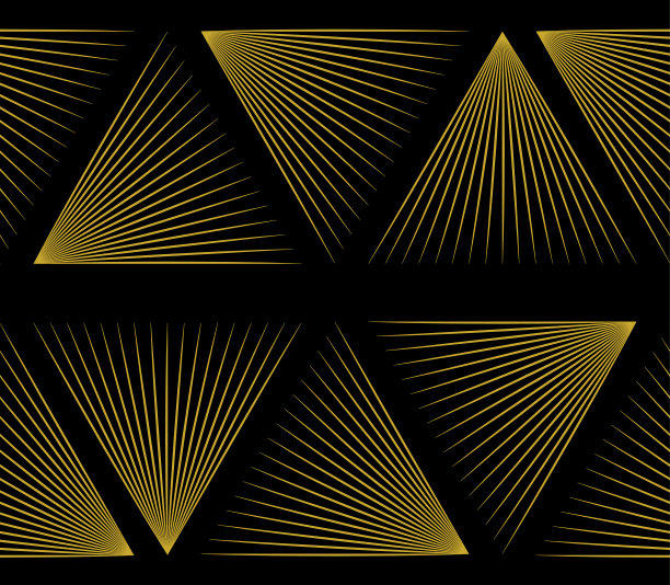 无缝几何黄金艺术装饰图案。矢量时尚背景在复古风格。图片下载