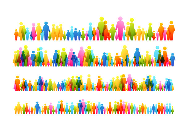 社会概念说明。横向边界集合。图片下载