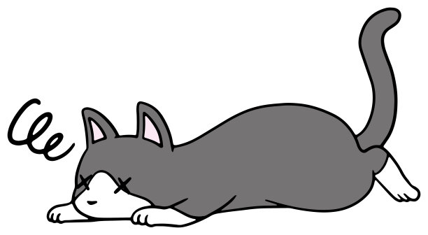 跌落的猫的矢量插图图片下载