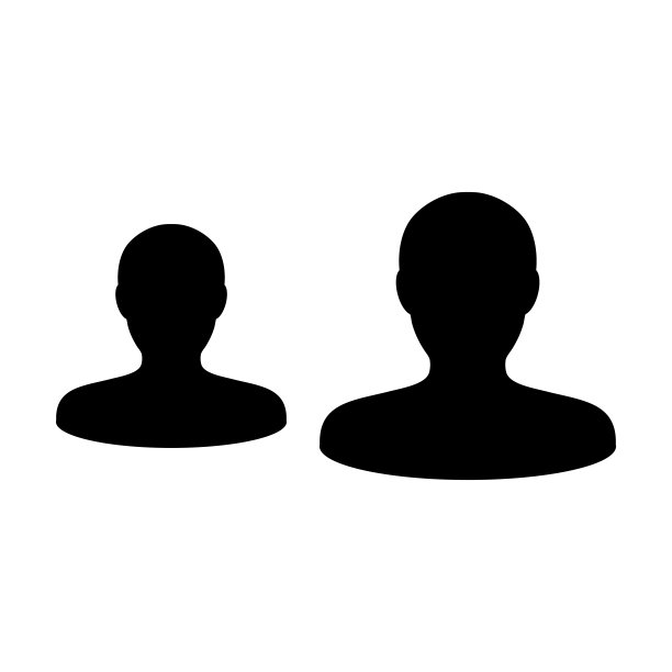 公司团队管理扁平风格矢量图标：男性群组图片下载