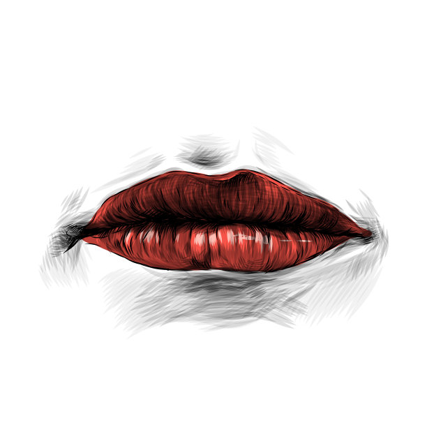 女人的嘴唇图片下载