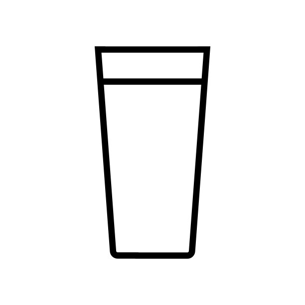啤酒玻璃线图标孤立在白色背景图片下载