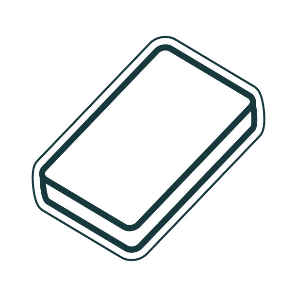 线性图标的床垫被褥标志图片下载