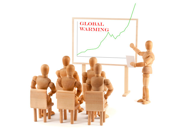 木制人体模型接受了关于全球变暖的培训图片下载