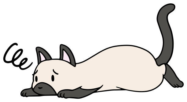 跌落的猫的矢量插图图片下载