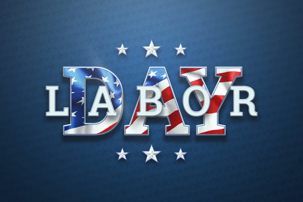 创意背景，劳动节快乐横幅。设计模板。副本的空间。3D插图，3D设计图片下载