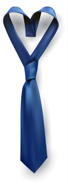 父亲节心形领带。图片下载