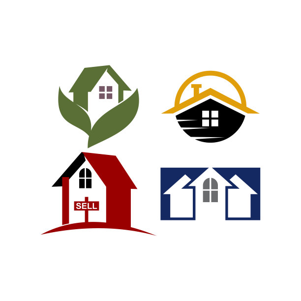 房地产房产设计模板向量集图片下载