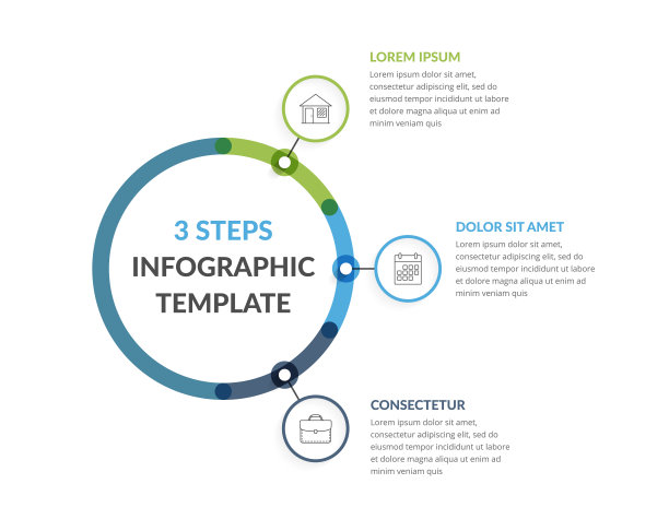 三要素信息图表模板图片下载