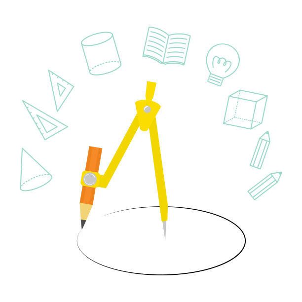 学校文具的简单说明素材图片