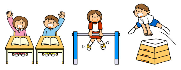 人学校生活类铁棒跳箱体育教育插图图片下载