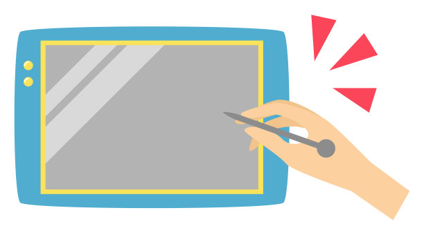 小学生平板电脑插图图片下载