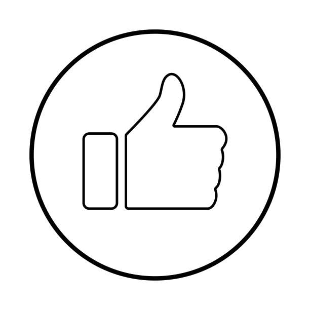 像图标。大拇指图标。社交媒体图标。喜欢和不喜欢图标。大拇指向上和向下图片下载