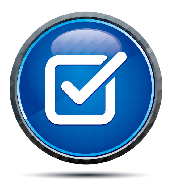 复选框图标独家蓝色圆形按钮图片下载