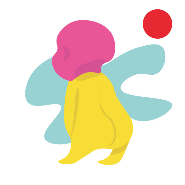 一个好奇又快乐的幼童。明亮的矢量图。图片下载