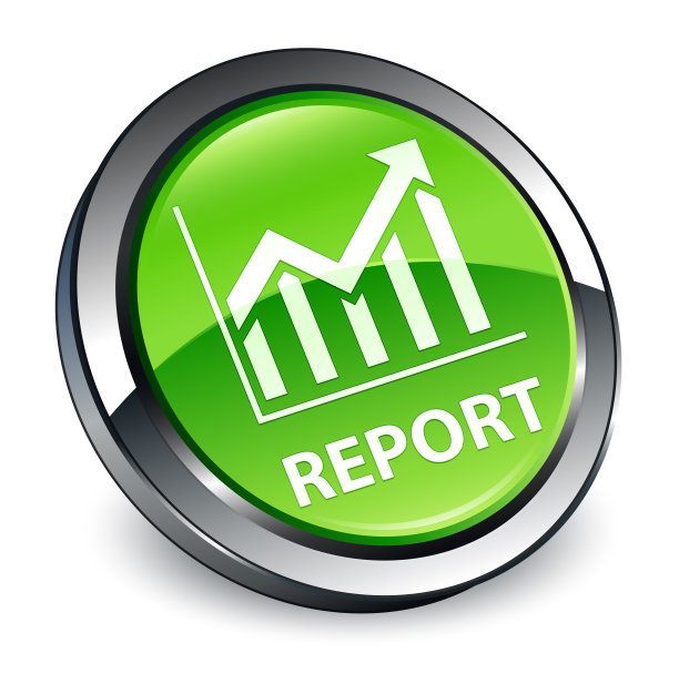 报告(统计图标)3d绿色圆形按钮图片下载