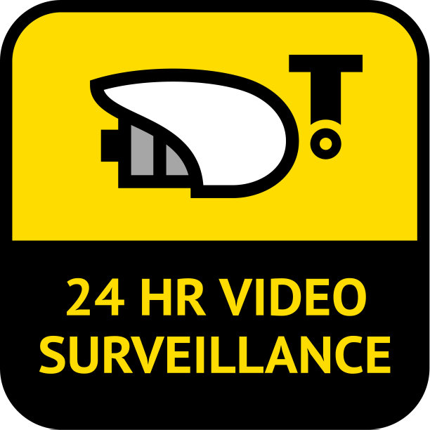 视频监控，闭路电视标签方形形状图片下载