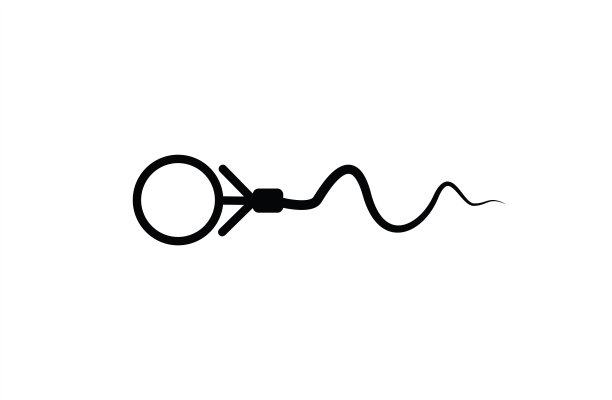 摘要精子图标，精子图标和精子向卵子运行的载体。在白色的背景上，比赛的概念图片下载