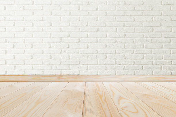 白色砖墙的空房间图片下载