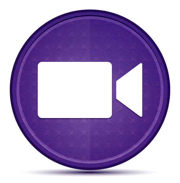 摄像头图标为紫色圆形按钮图片下载
