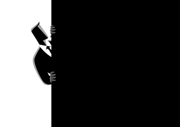 商人在墙后偷窥图片下载